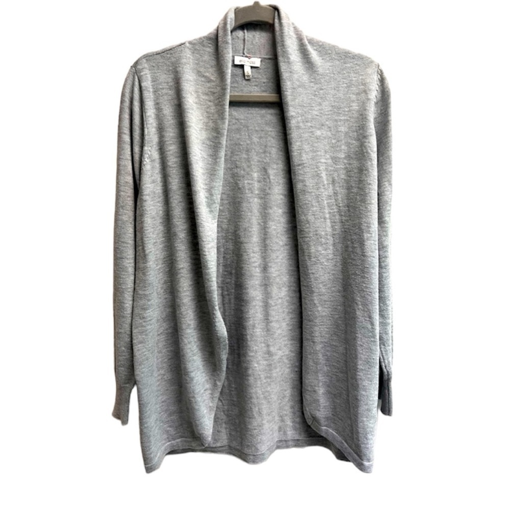 ELLA MOSS Women’s Light Grey Flowy Cardigan Sweater - Size S